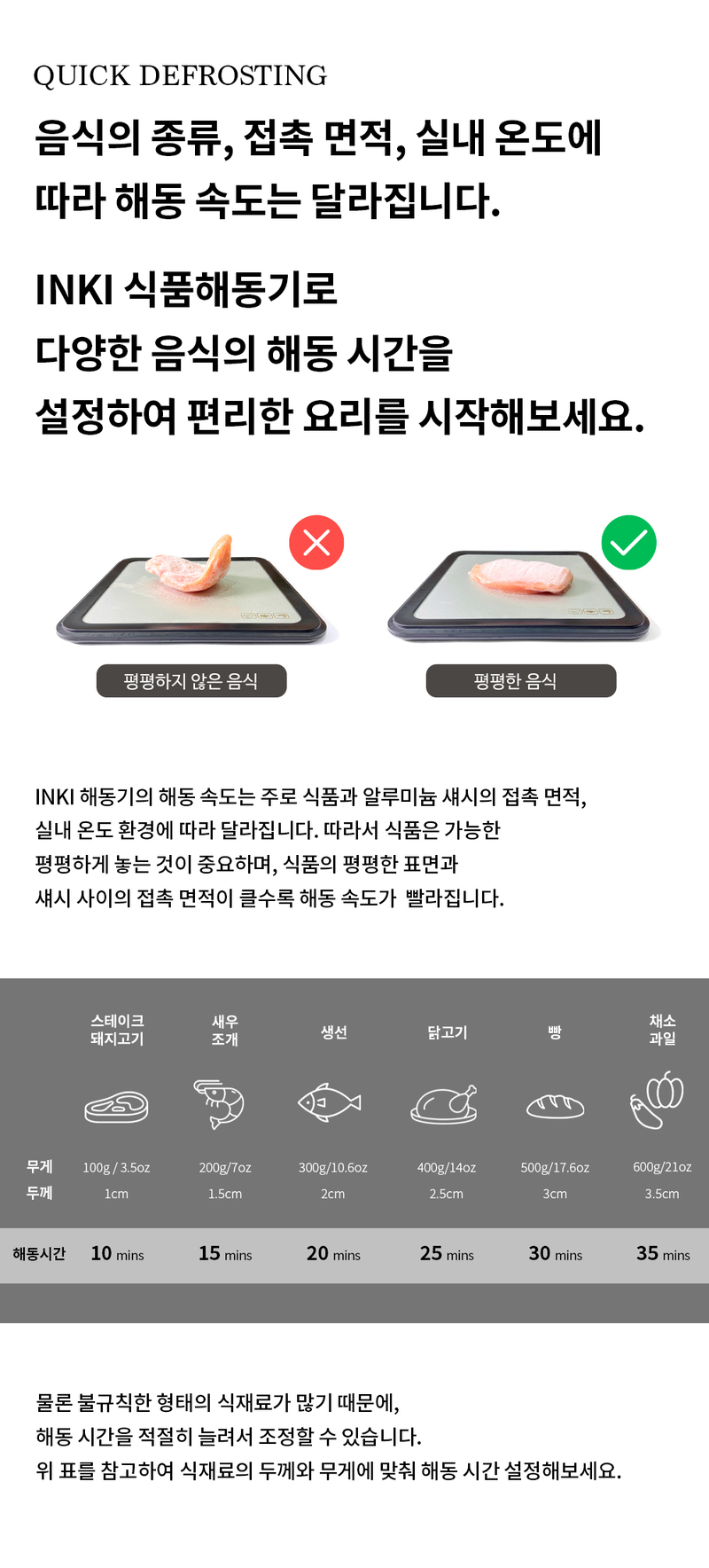 INKI 급속 식품 해동기 TM-INKI01 상세 30
